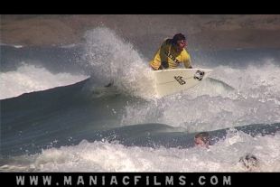 Tearing up the waves in Croyde Bay