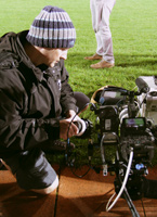 Mark Brindle as film crew on recent TV advert