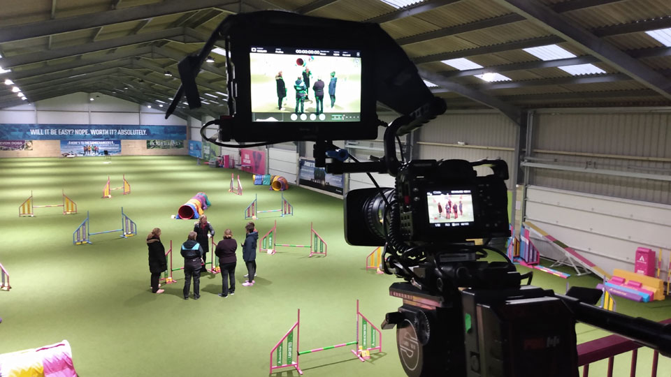 Live filming with Dog Agility World Champion