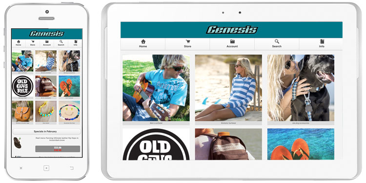 Genesis Surf Shop Mobile Site Now Live