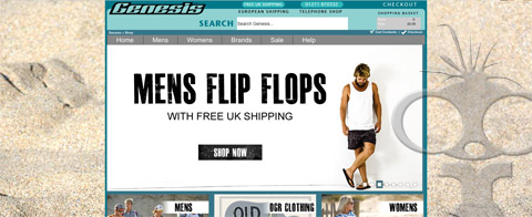 New Genesis website design by Maniac Films