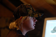 Laura hard at work!