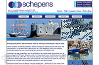 Schepens removals website splash - click to enlarge
