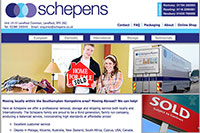 Schepens removals website splash - click to enlarge