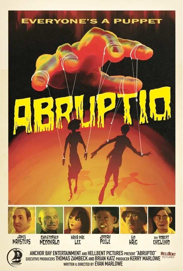 Abruptio Movie Poster - Everyone is a puppet