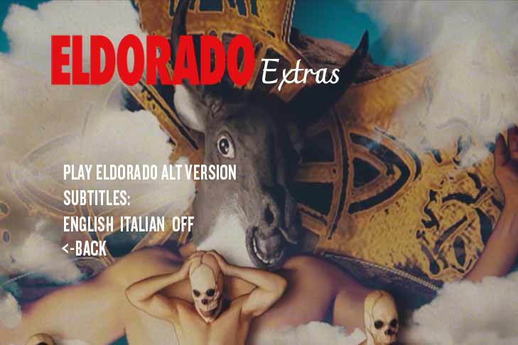 Menu from Eldorado film DVD