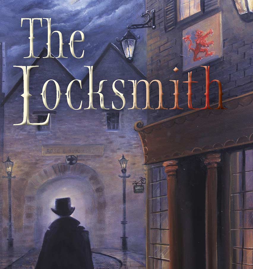 The Locksmith by Julian Poulter front cover of the paperback book