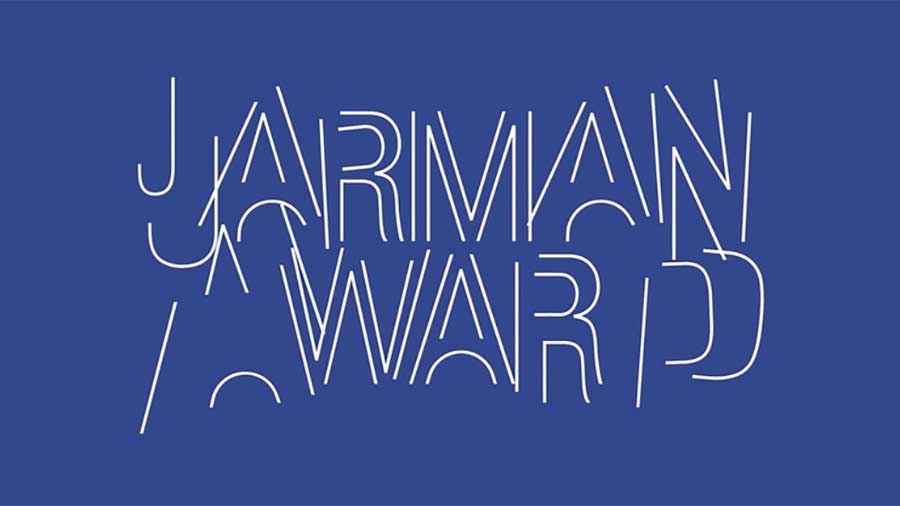 17th Jarman Awards from Film London - Jarman Award titles on blue