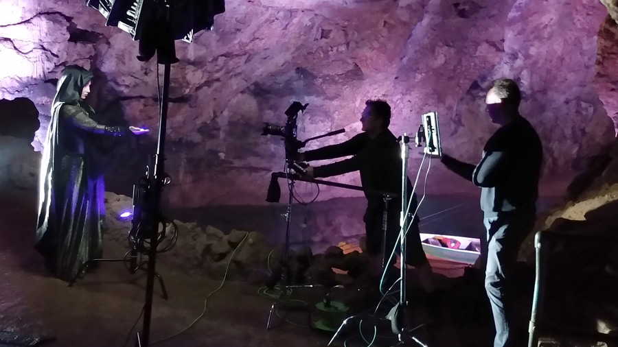Magical filming at Wookey Hole for TV spot