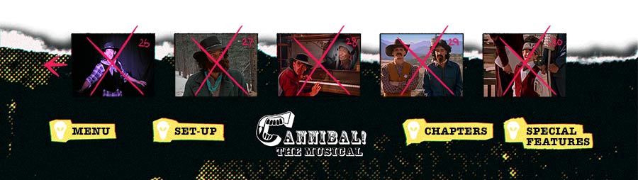 Cannibal The Musical Popup menu chapter menu example