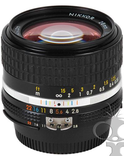  Nikon 028mm f2.8 Manual Focus Prime Lens Canon-EF Fit 