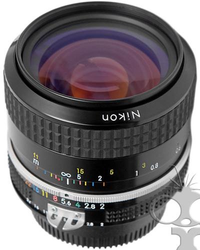  Nikon 035mm f/2 manual focus prime lens  - will fit Canon EF 