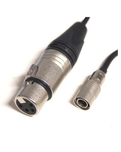 Hirose 4pin male to XLR4 female power cable hire | Maniac Films