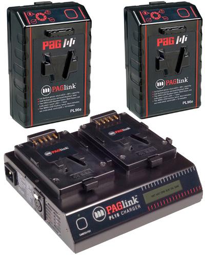  PAG PAGlink V-lock 150w Dual Battery Kit with Dual Charger 