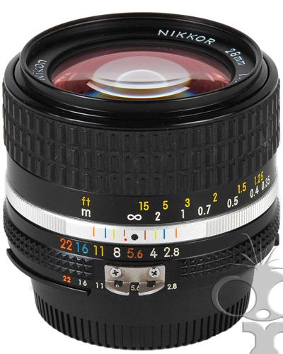  Nikon 028mm f/2.8 manual focus prime lens  - will fit Canon EF 