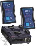 IDX V-Lock Dual Slim 68wH battery kit with Charger IDX V-Lock Dual Slim 68wH battery kit with Charger